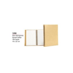 Geri Dönüşümlü Spiralli Defter 1290