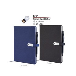 DUsb Termo Deri Defter 1701