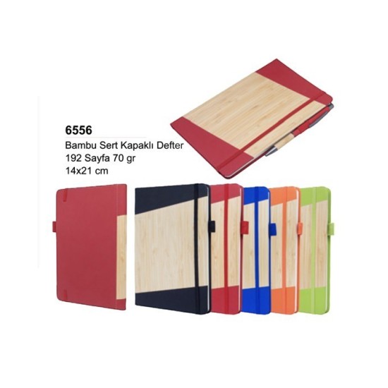 Bambu Sert Kapaklı Defter 6556