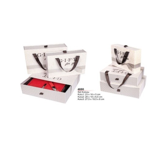 Sürgülü Hediye Kutusu ( 23 x 16 x 5 cm ) 4600
