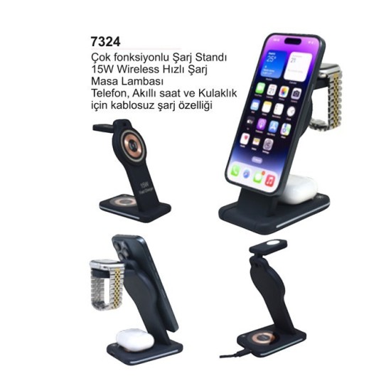 Çok Fonksiyonlu Şarj Standı 7324