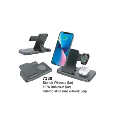 Standlı Wireless Şarj 7330