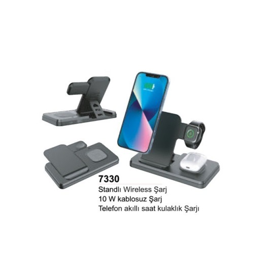 Standlı Wireless Şarj 7330