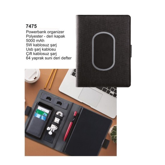5000 mAh Powerbank Organizer 7475